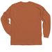 Burnt Orange, a Texas Orange Classic Long Sleeve Tee (back-view)