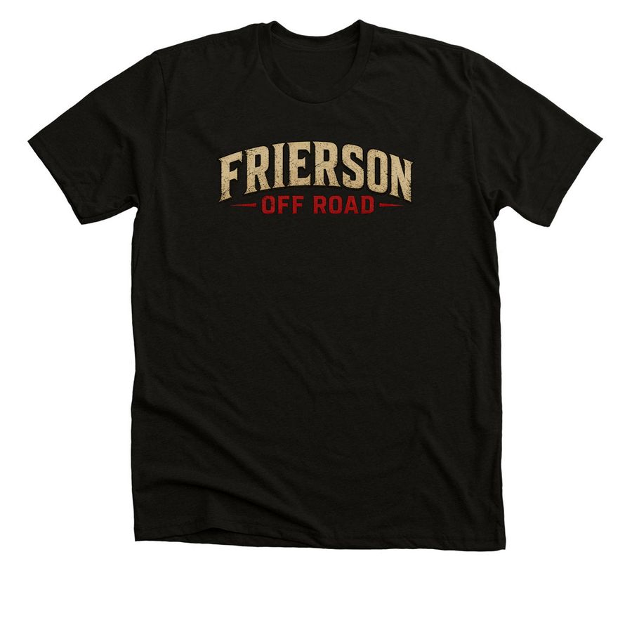 Frierson Off Road First Drop, a Solid Black Blend Premium Unisex Tee