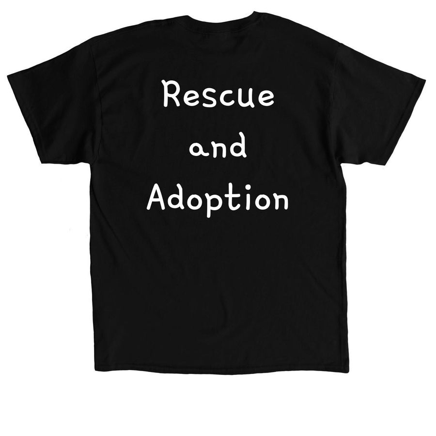 T-shirts, a Black Classic Unisex Tee (back-view)