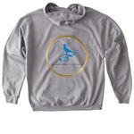 Nightingale Tees & Hoodies, a Sport Grey Gildan Softstyle Pullover Hoodie (back-view)