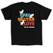 Spay, Neuter, Love: Cats, a Black Classic Unisex Tee (back-view)