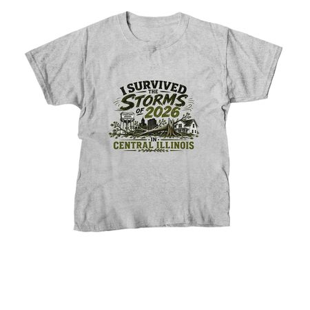 I Survived! Chambana Edition&nbsp;, a Sport Grey Youth Unisex Tee