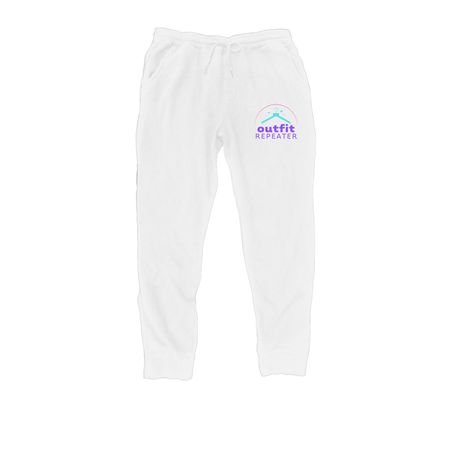 Outfit Repeater, a White Midweight Fleece Joggers