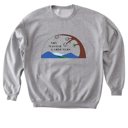NRV Logo Long Sleeve Sweatshirt, a Sport Grey Softstyle Crewneck Sweatshirt