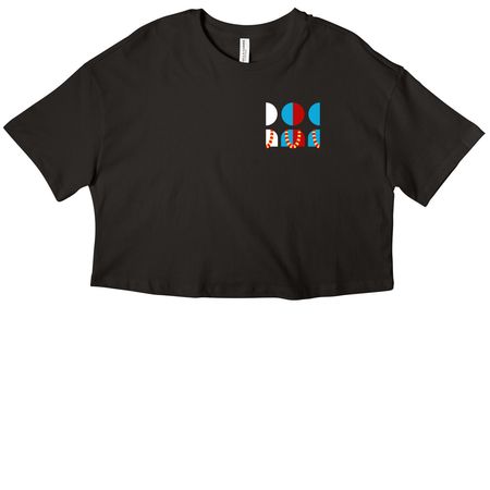 Indivisible Hawai'i Official T-Shirts, a Black Women?s Cropped Cotton Tee