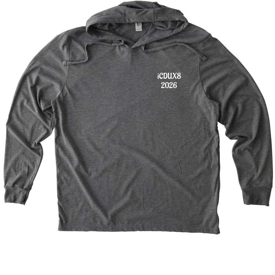 iCDUX8: Tees & Long-sleeves (dark), a Aluminum Grey Allmade Eco Triblend Hoodie Tee