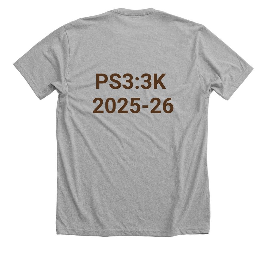 Sweetest Pea at PS 3, a Athletic Heather Premium Unisex Tee (back-view)