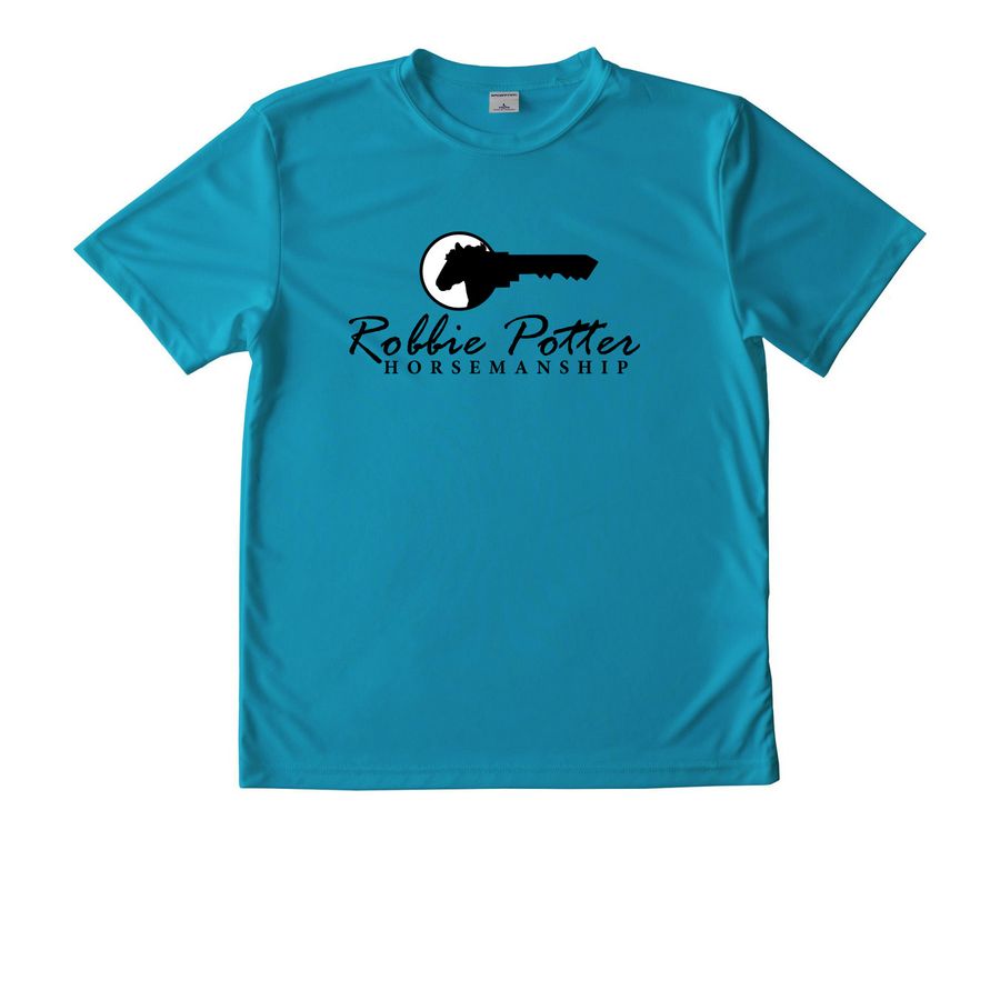 RPH Performance Tee (Black Logo), a Atomic Blue Youth Performance Tee