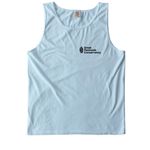 Ecosystems of Puget Sound, a Chambray Comfort Colors Tank Top (back-view)
