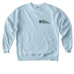 Ecosystems of Puget Sound, a Chambray Comfort Colors Crewneck Sweatshirt (back-view)