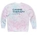 Canine Therapy Corps Spring Edition, a Cotton Candy Tie Dye Crewneck Sweatshirt (back-view)