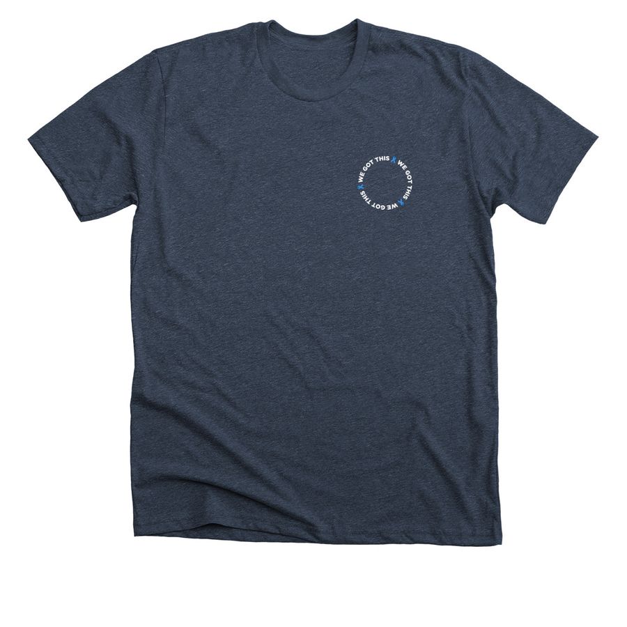WE GOT THIS, a Heather Midnight Navy Premium Unisex Tee
