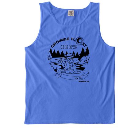 GIRTHMULE Float Crew Summer '26, a Flo Blue Comfort Colors Tank Top