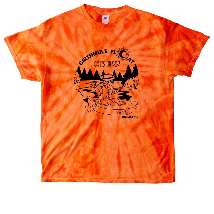 GIRTHMULE Float Crew Summer '26, a Orange Classic Tie Dye Tee