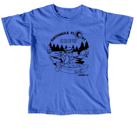 GIRTHMULE Float Crew Summer '26, a Flo Blue Comfort Colors Unisex Tee