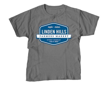 Linden Hills Farmers Market, a Charcoal Youth Unisex Tee