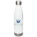 Worth Over Worry, a White Stainless Steel Water Bottle