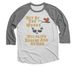 Zane's winning design!&nbsp;, a Premium Heather and Heather White 3/4 Sleeve Baseball Tee