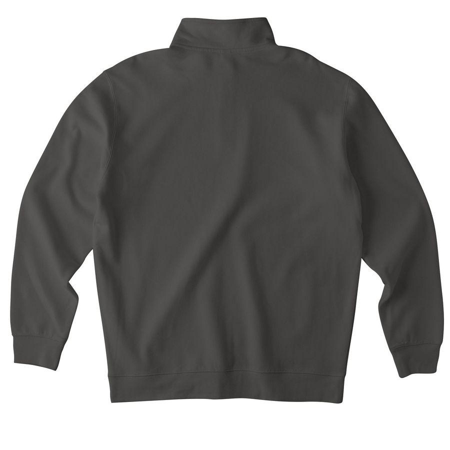 quarter zip pullover, a Asphalt Midweight Quarter Zip Pullover (back-view)
