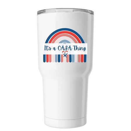 It's A CASA Thing Tumbler, a White Insulated Tumbler