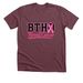 BTHO BREAST CANCER, a Heather Maroon Premium Unisex Tee