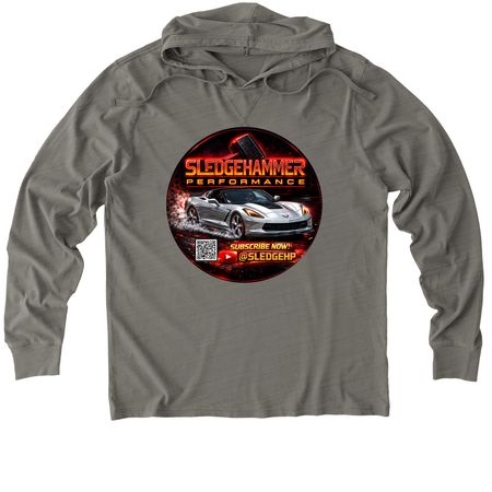 YT Advertising, a Driftwood Grey Allmade Organic Cotton Mineral Dye Hoodie Tee