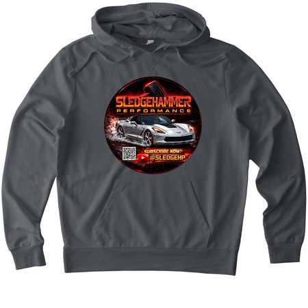 YT Advertising, a Terrain Grey Allmade Organic French Terry Pullover Hoodie