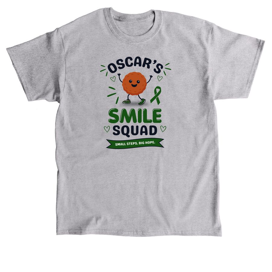 Oscar?s Smile Squad for CDG Care, a Sport Grey Classic Unisex Tee