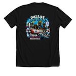 Dallas Diving Dogs Regionals 2026, a Solid Black Blend Premium Unisex Tee (back-view)