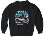 Dallas Diving Dogs Regionals 2026, a Black Gildan Softstyle Pullover Hoodie (back-view)