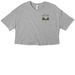 Cabin Crew, a Athletic Heather Women?s Cropped Cotton Tee