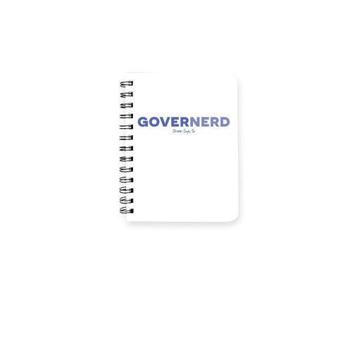 Governerd, Purple Logo White Spiral Notebook