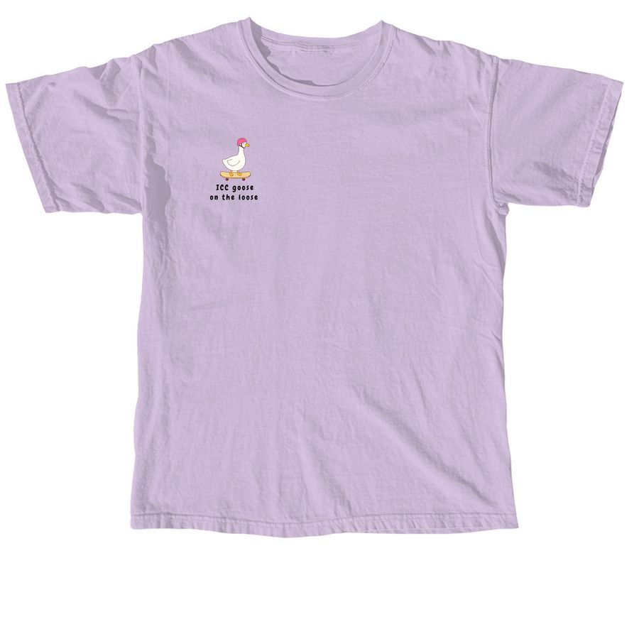 ICC goose on the loose, a Orchid Comfort Colors Unisex Tee