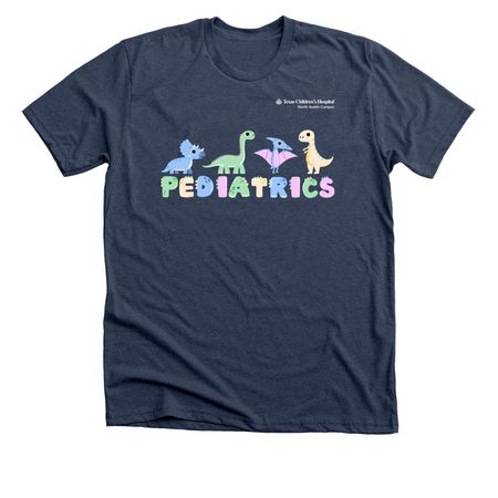TCH ATX Pedi Dinosaur, a Heather Navy Premium Unisex Tee