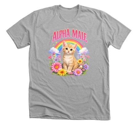Alpha Male, a Athletic Heather Premium Unisex Tee