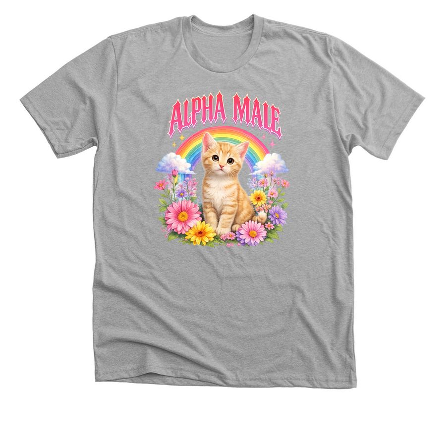 Alpha Male, a Athletic Heather Premium Unisex Tee