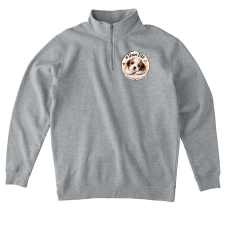 Tito's Photo on Your Gear!, a Grey Heather Midweight Quarter Zip Pullover