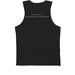 WBF - "I Stand With Wild Horses", a Black Premium Cotton Tank (back-view)