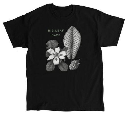 Big Leaf Cafe, a Black Classic Unisex Tee