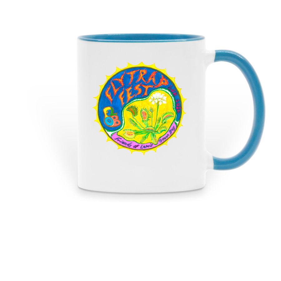 FLOB Flytrap Festival 2026, a Light Blue Two-Tone Ceramic Mug