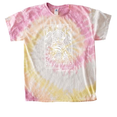 the iced coffee tarot, a Desert Rose Classic Tie Dye Tee