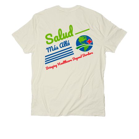 Salud M?s All? Signature Tee, a White Sand Allmade Organic Cotton Unisex Tee