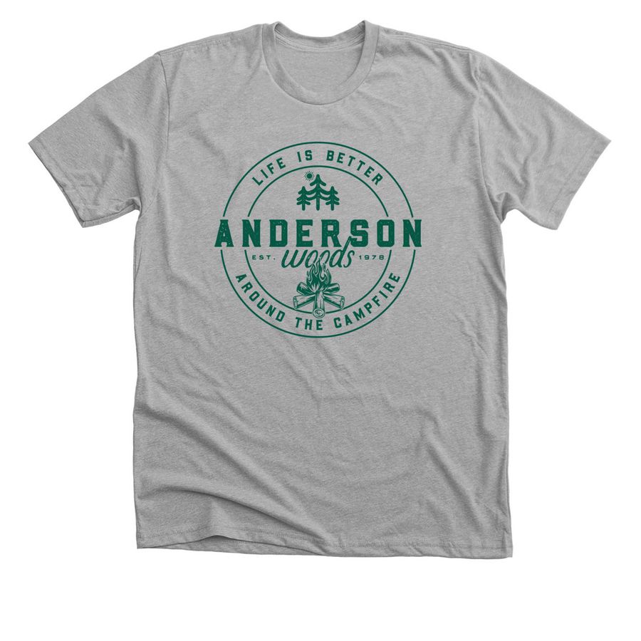 Anderson Woods Shirt Sale, a Athletic Heather Premium Unisex Tee