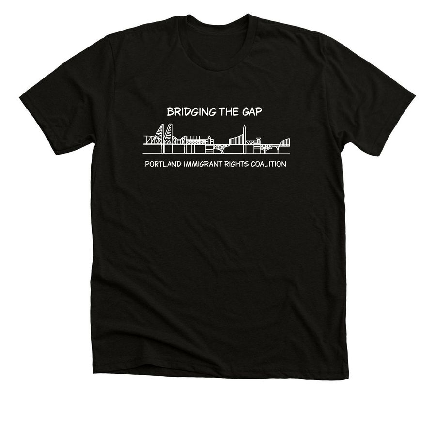 PIRC Bridging the Gap, a Solid Black Blend Premium Unisex Tee