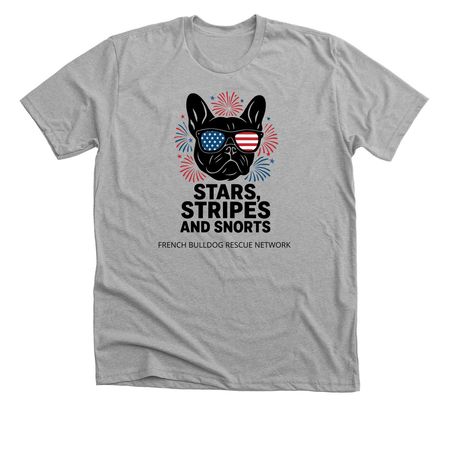 Stars, Stripes and Snorts!, a Athletic Heather Premium Unisex Tee