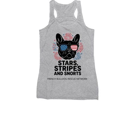 Stars, Stripes and Snorts!, a Athletic Heather Women's Racerback