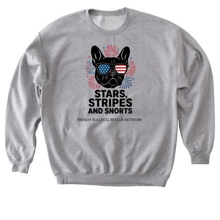 Stars, Stripes and Snorts!, a Sport Grey Softstyle Crewneck Sweatshirt