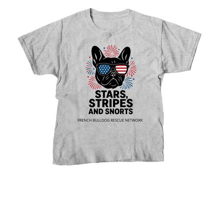 Stars, Stripes and Snorts!, a Sport Grey Youth Unisex Tee
