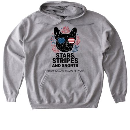 Stars, Stripes and Snorts!, a Sport Grey Gildan Softstyle Pullover Hoodie