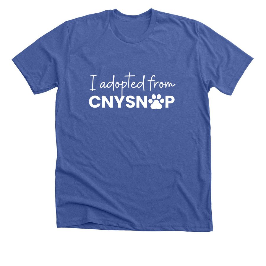 I Adopted from CNY SNAP, a Solid True Royal Premium Unisex Tee